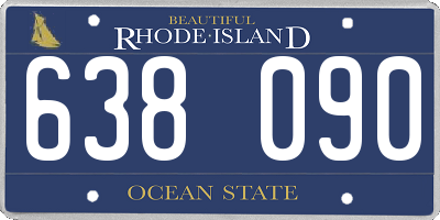 RI license plate 638090