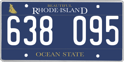 RI license plate 638095