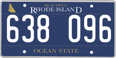 RI license plate 638096