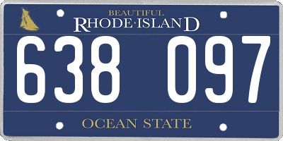 RI license plate 638097