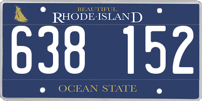 RI license plate 638152