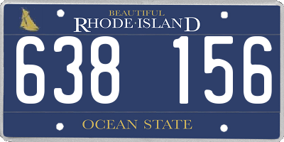 RI license plate 638156