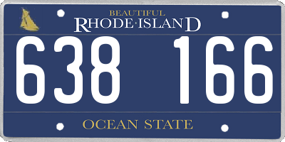 RI license plate 638166