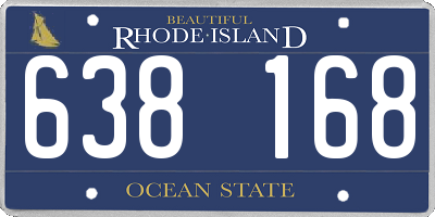 RI license plate 638168