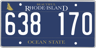 RI license plate 638170