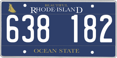 RI license plate 638182