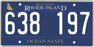 RI license plate 638197