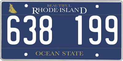 RI license plate 638199