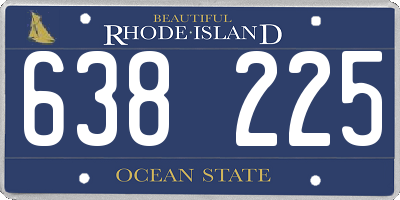 RI license plate 638225