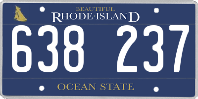 RI license plate 638237