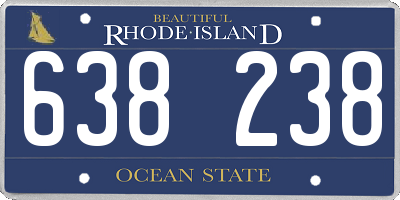 RI license plate 638238