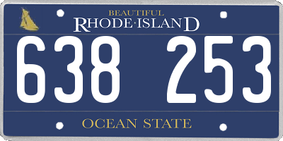 RI license plate 638253