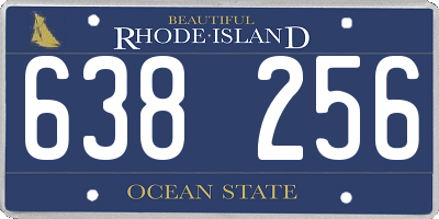 RI license plate 638256