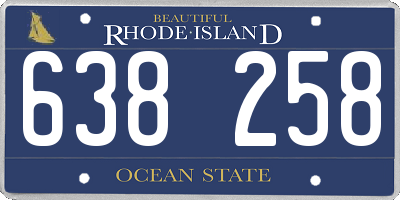 RI license plate 638258