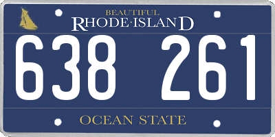RI license plate 638261