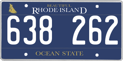 RI license plate 638262