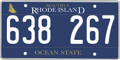 RI license plate 638267