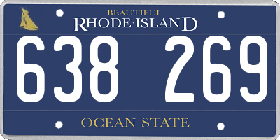 RI license plate 638269