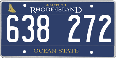 RI license plate 638272