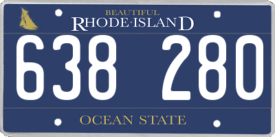 RI license plate 638280
