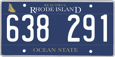RI license plate 638291