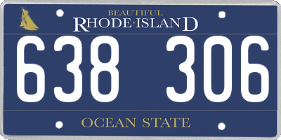RI license plate 638306