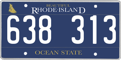 RI license plate 638313