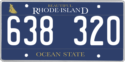 RI license plate 638320