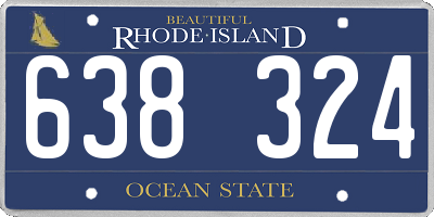 RI license plate 638324