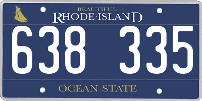 RI license plate 638335