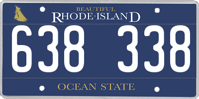 RI license plate 638338
