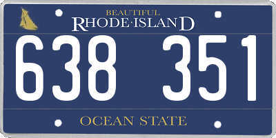 RI license plate 638351