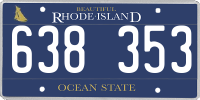 RI license plate 638353