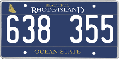 RI license plate 638355
