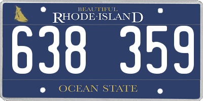 RI license plate 638359