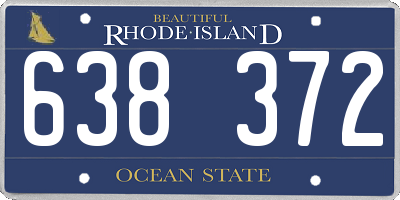 RI license plate 638372