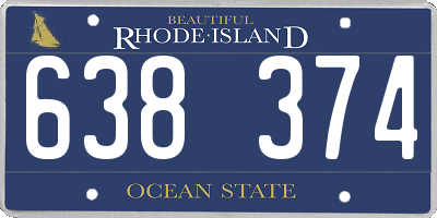 RI license plate 638374