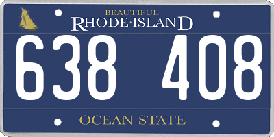 RI license plate 638408