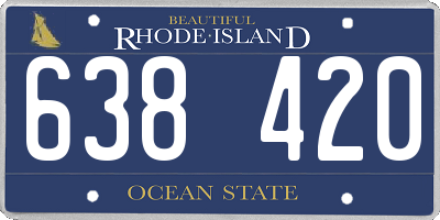 RI license plate 638420