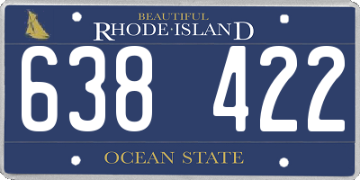 RI license plate 638422