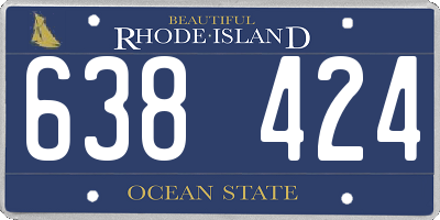 RI license plate 638424