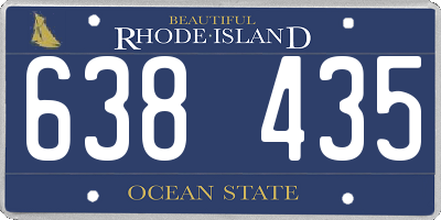 RI license plate 638435