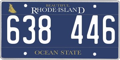 RI license plate 638446