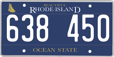 RI license plate 638450