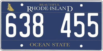 RI license plate 638455