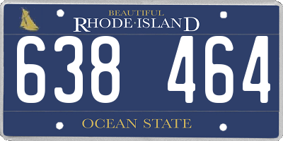 RI license plate 638464