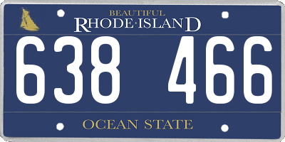 RI license plate 638466