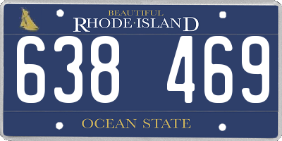 RI license plate 638469
