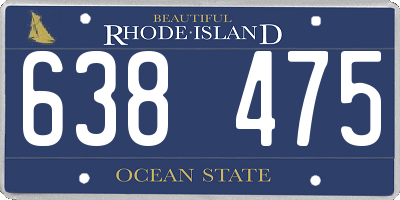 RI license plate 638475