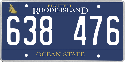 RI license plate 638476